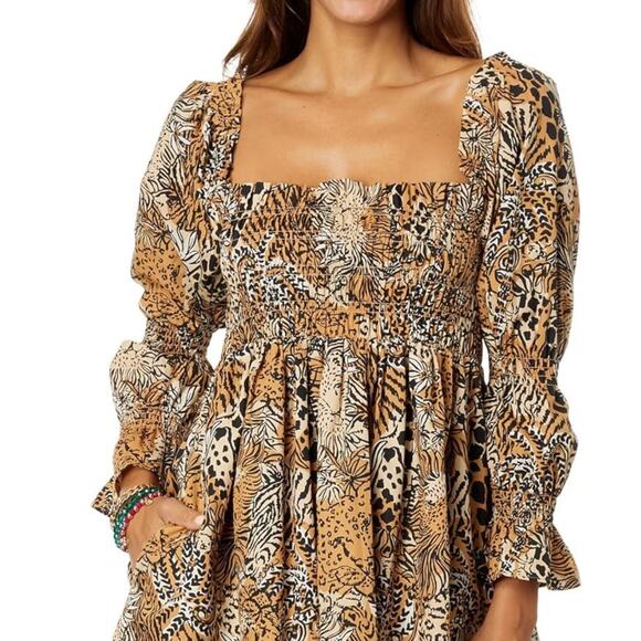 NWT Lilly Pulitzer Women's Beyonca Long Sleeve Dress Sz M - Picture 3 of 14